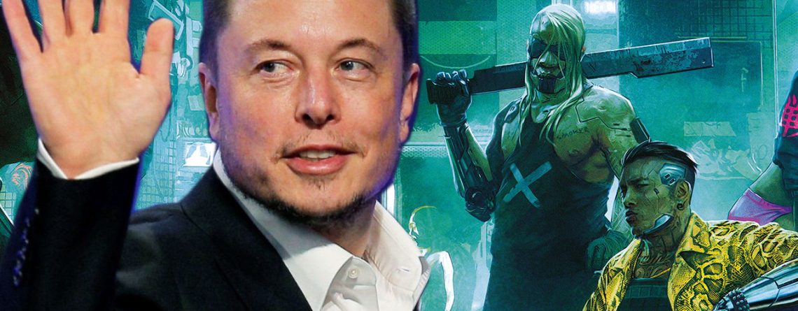 Elon Musk 2077 Cyberpunk Collage Titelbild